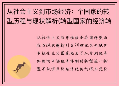 从社会主义到市场经济：个国家的转型历程与现状解析(转型国家的经济转型)